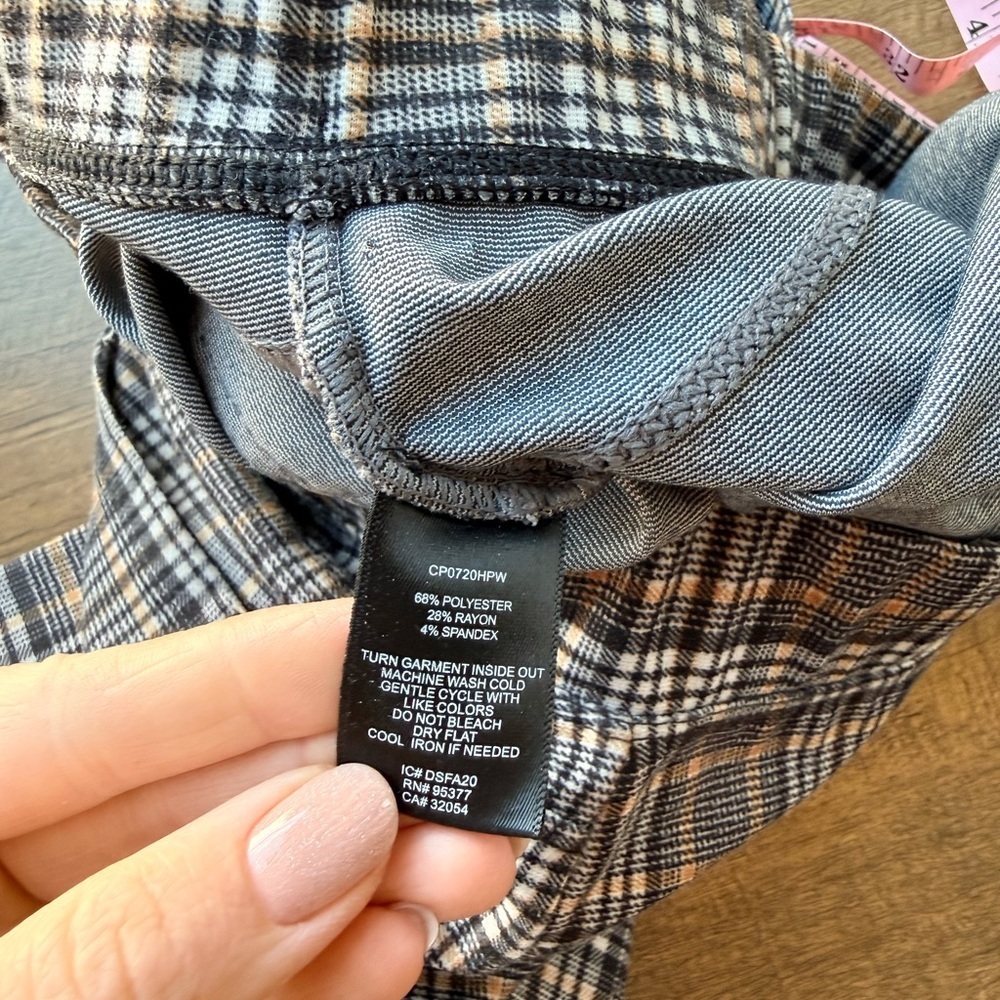 Sanctuary x Anthropologie Women’s Plaid Pants Jeggings Size Small - Picture 8 of 8
